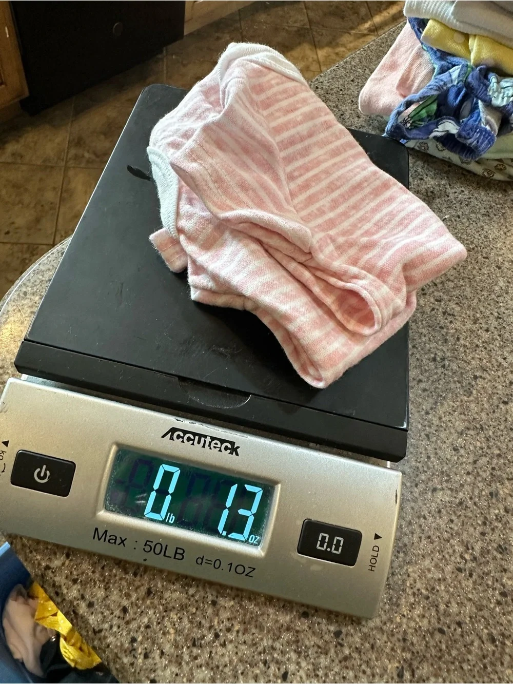 Pink and White Striped Baby Onesie